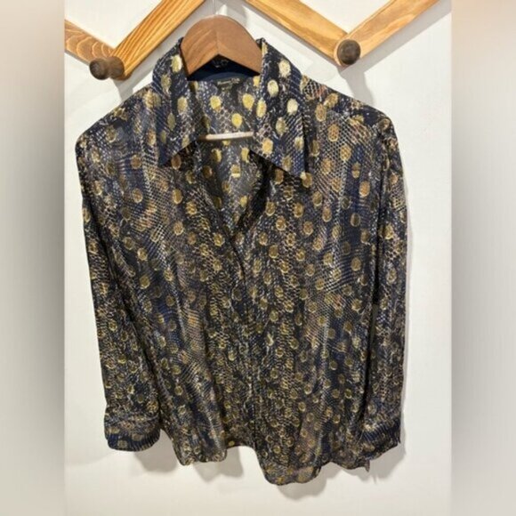🌟 MASSIMO DUTTI🌟 Mulberry Silk Blend Blouse - Picture 2 of 10